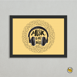 Plakat MUSIC IS ALL